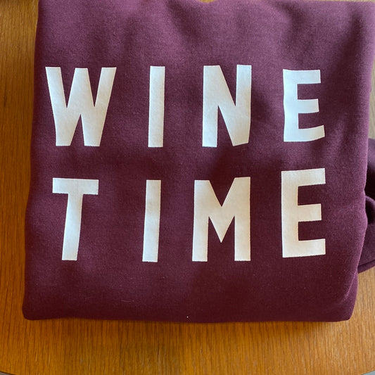 Brunette The Label Wine Time Burgundy Crew