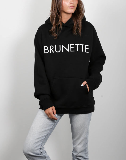 BRUNETTE The Label The "BRUNETTE" Classic Hoodie | Black