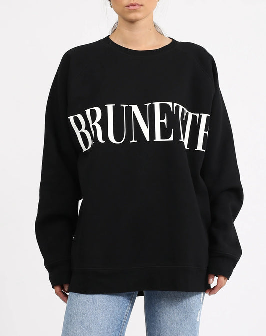 Brunette The Label The "BRUNETTE" Big Sister Crew Neck Sweatshirt